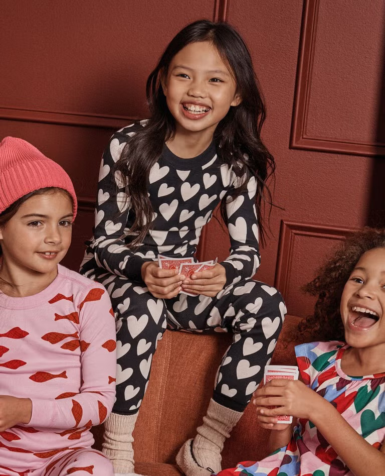 Kids Valentine's Long John Pajama Set | Hanna Andersson