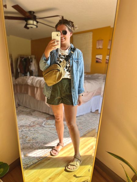 Today ootd— my shorts are part of a matching set from amazon— love both the top and bottom! My tee is old but I found some cute earthy graphic tees on Etsy and linked those! Loving my tevas, my belt bag and my regular accessories (sunglasses, gold jewelry, & Fitbit) as usual!

#LTKSeasonal #LTKshoecrush #LTKstyletip