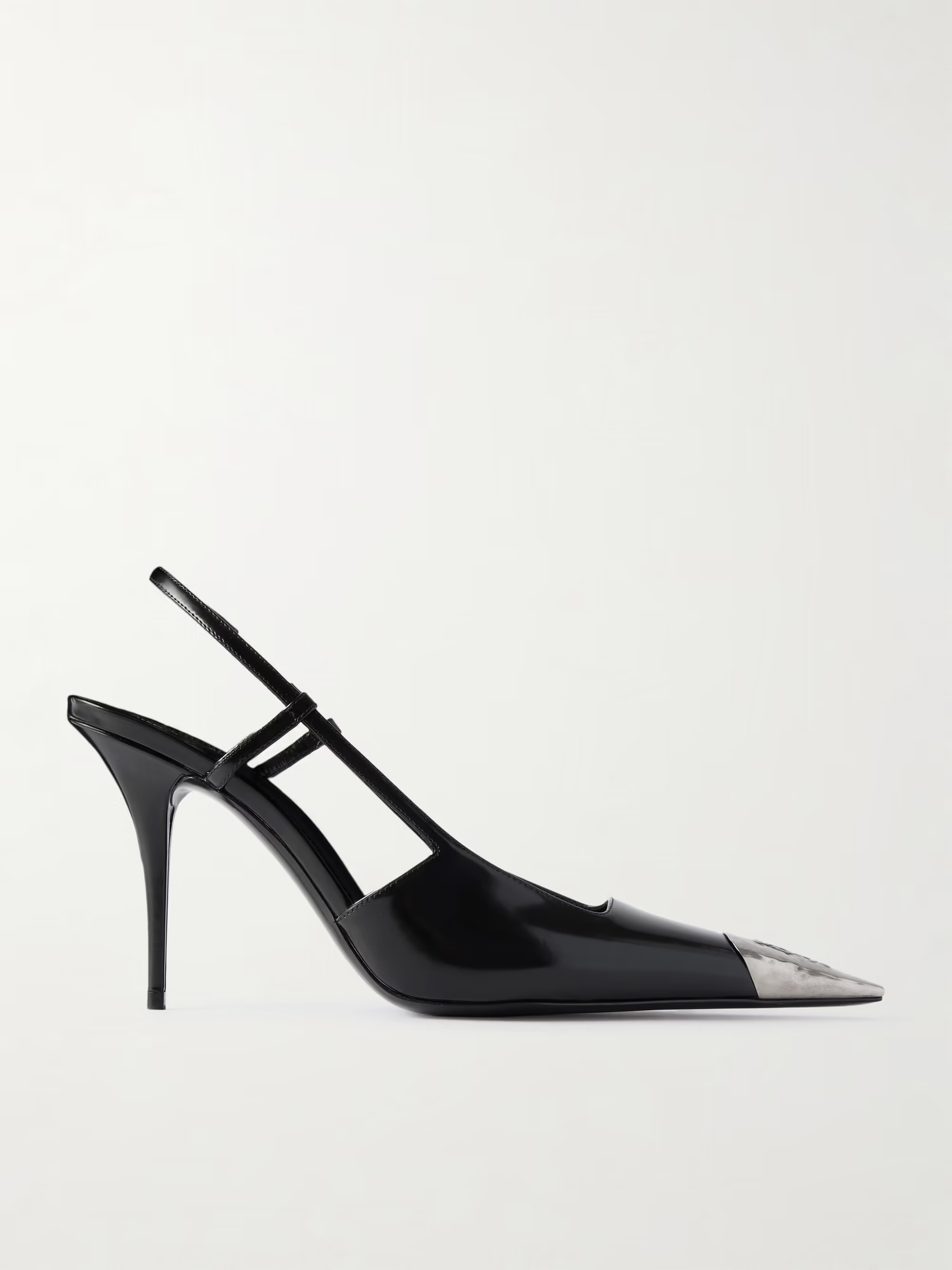 Jeanne embellished glossed-leather slingback pumps | NET-A-PORTER (UK & EU)