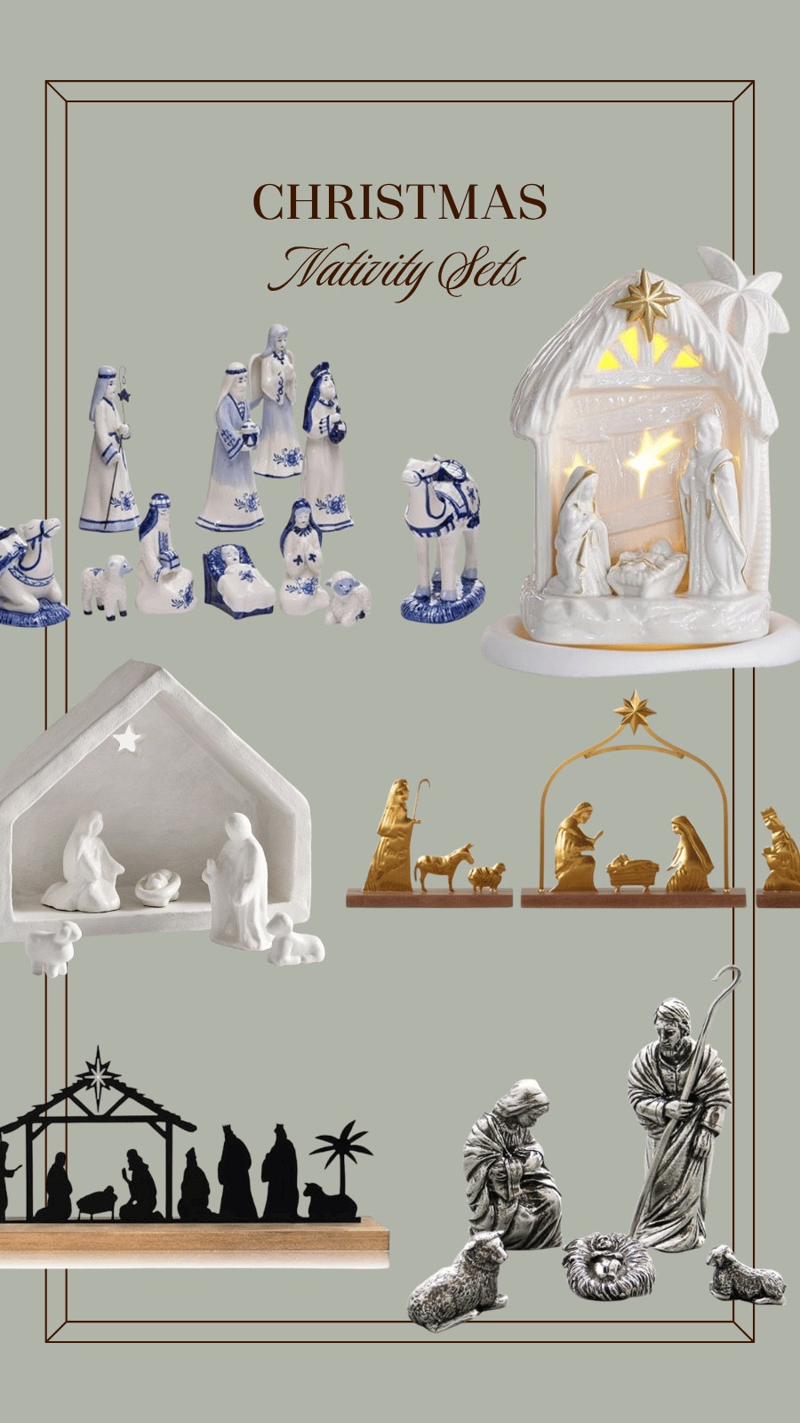 The best of the best Christmas decor for all budgets - nativity scene sets

#LTKHome #LTKHoliday