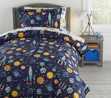 Solar System Glow-in-the-Dark Duvet Cover & Shams | Pottery Barn Kids