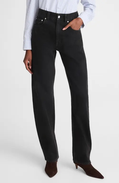 Madewell The Balloon Jeans in Black Frost at Nordstrom, Size 32 | Nordstrom