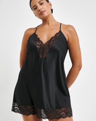 Ann Summers Adoration Chemise Black | Simply Be (UK)