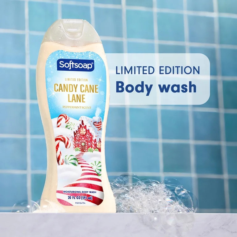 Softsoap Limited Edition Candy Cane Lane Body Wash, Peppermint Scent, 20 fl oz | Walmart (US)