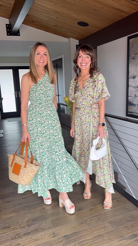 Wrapping up our wedding guest dress series—now we just need an invite!💌😄 Loving the sweet green floral of both these dresses—ideal for spring & summer occasions and we also love wearing them with casual slides on a laid-back summer day!☀️
•
Both are dresses are under $100 and available in all sizes! 
HOW TO SHOP OUR LOOKS:
1️⃣Comment LINKS and we will send you a DM with links to both our outfits!
2️⃣OR click on link in our bio to shop our looks on the @shop.ltk app
3️⃣OR click on link in bio to shop on our lastseenwearing.com website 
4️⃣We will also share all the links in our stories!🛍️

#LTKunder50 #LTKunder100 #LTKwedding