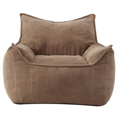Giant Bean Bag Chair Sofa for Adults Teens, Comfy Corduroy Large Bean Bag Chairs with Armrests fo... | Amazon (US)