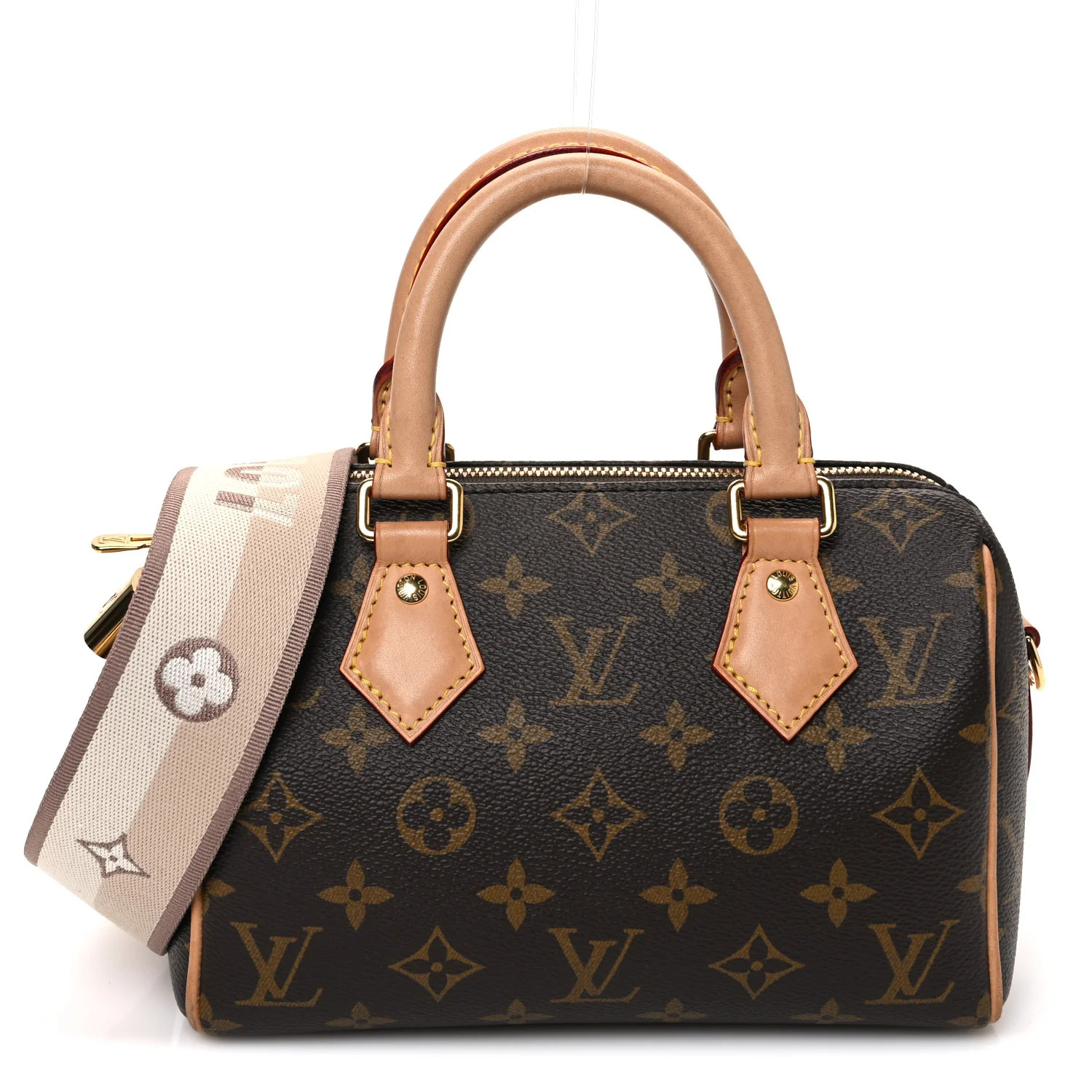 Louis Vuitton Monogram Speedy Bandouliere 20 Beige 1741640 | FASHIONPHILE (US)