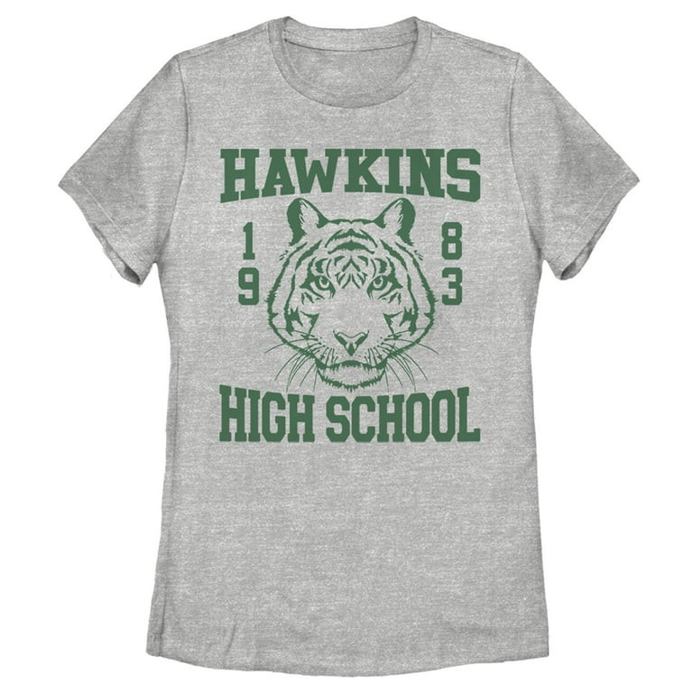 Netflix Women's Stranger Things Hawkins High School Tiger 1983  Graphic T-Shirt - Walmart.com | Walmart (US)