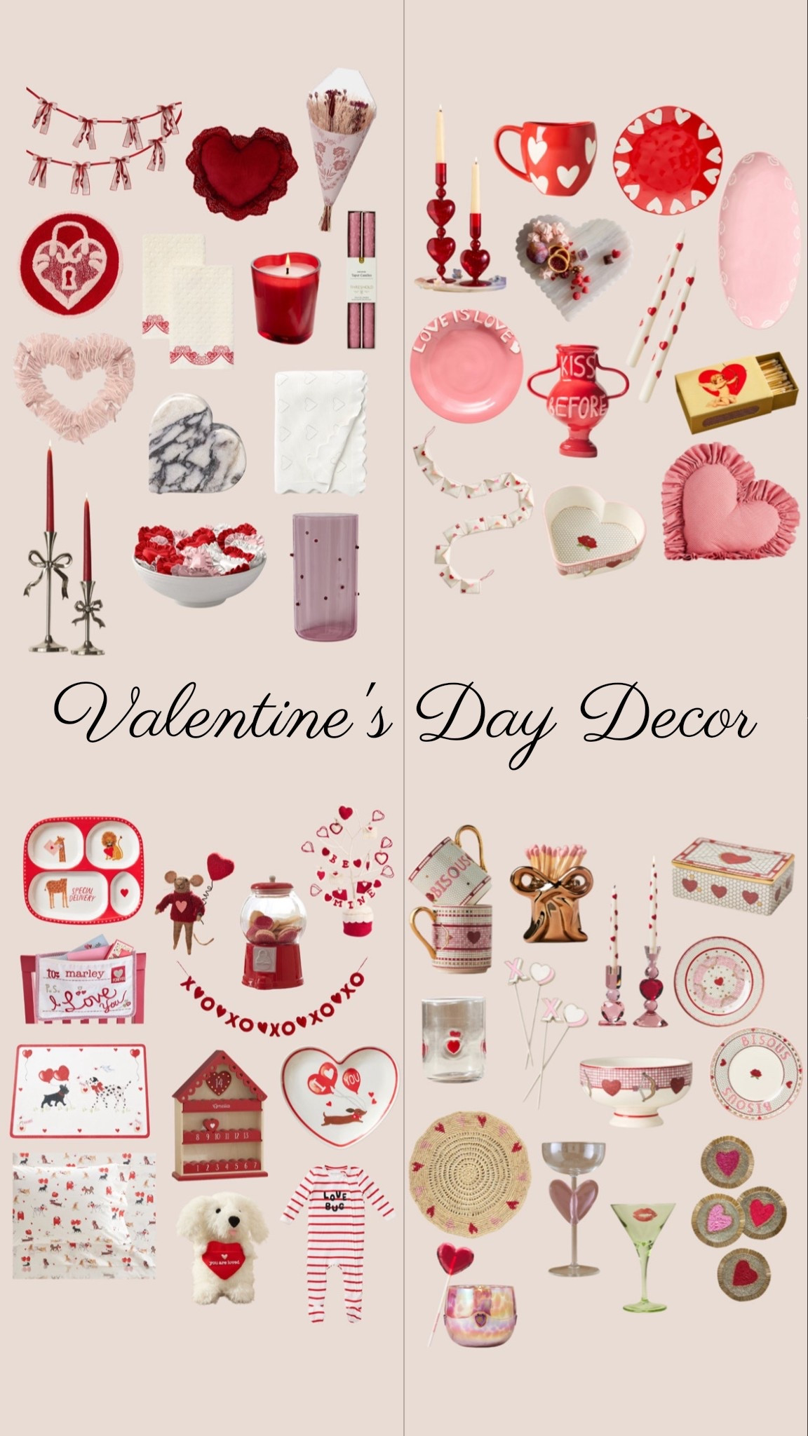 Valentines Day Decor via Target // home decor, Vday decor, Valentine's Day decor, seasonal decor, Valentine's Day decor, Vday decor, adorable home decor 