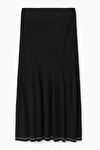 PLEATED KNITTED MIDI SKIRT | COS UK