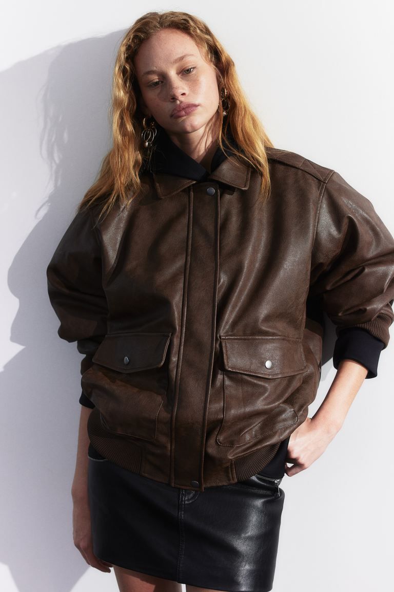 Coated bomber jacket | H&M (UK, MY, IN, SG, PH, TW, HK)