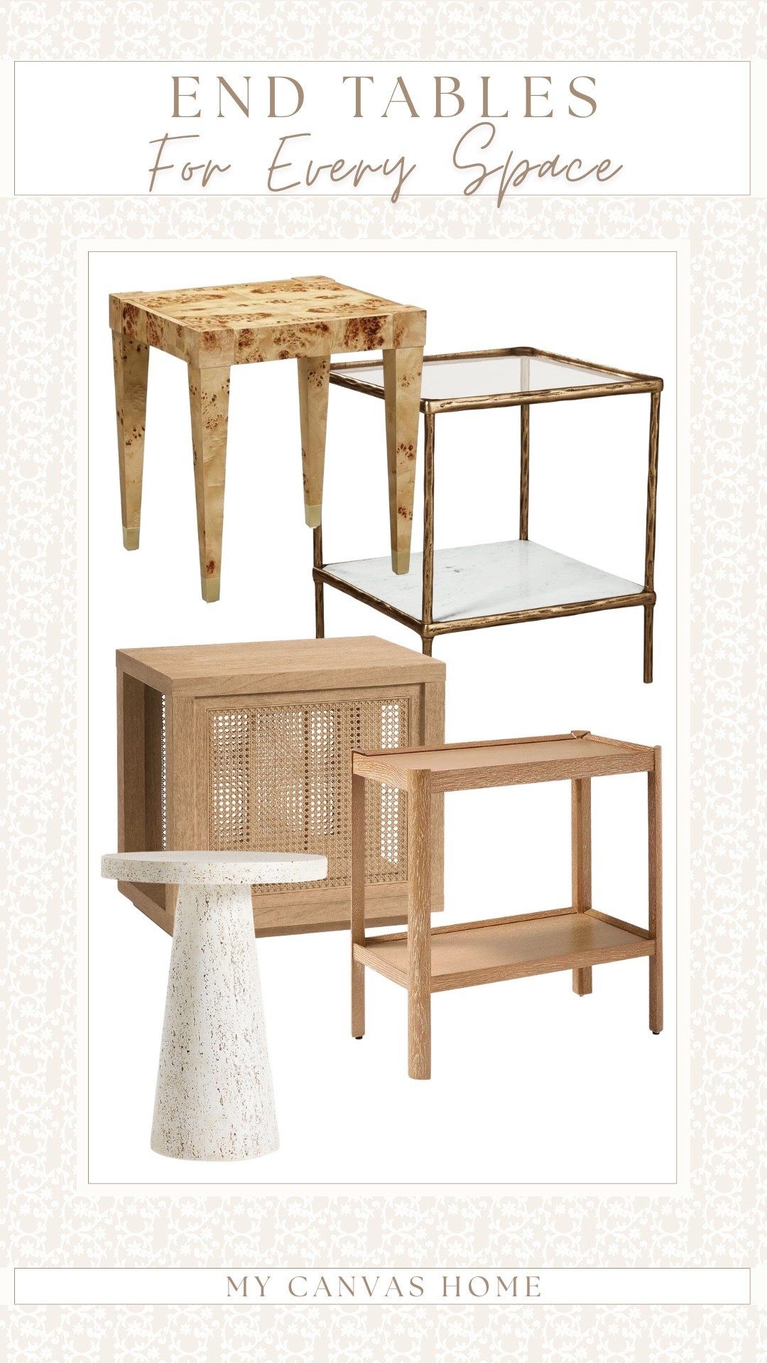 End tables that fit in any space! The brass and marble pairing on this Wayfair pick is exactly the kind of contrast I’ve been loving recently— such a good one to build a room around. Enjoy! 🤍

#LTKHome #LTKSaleAlert