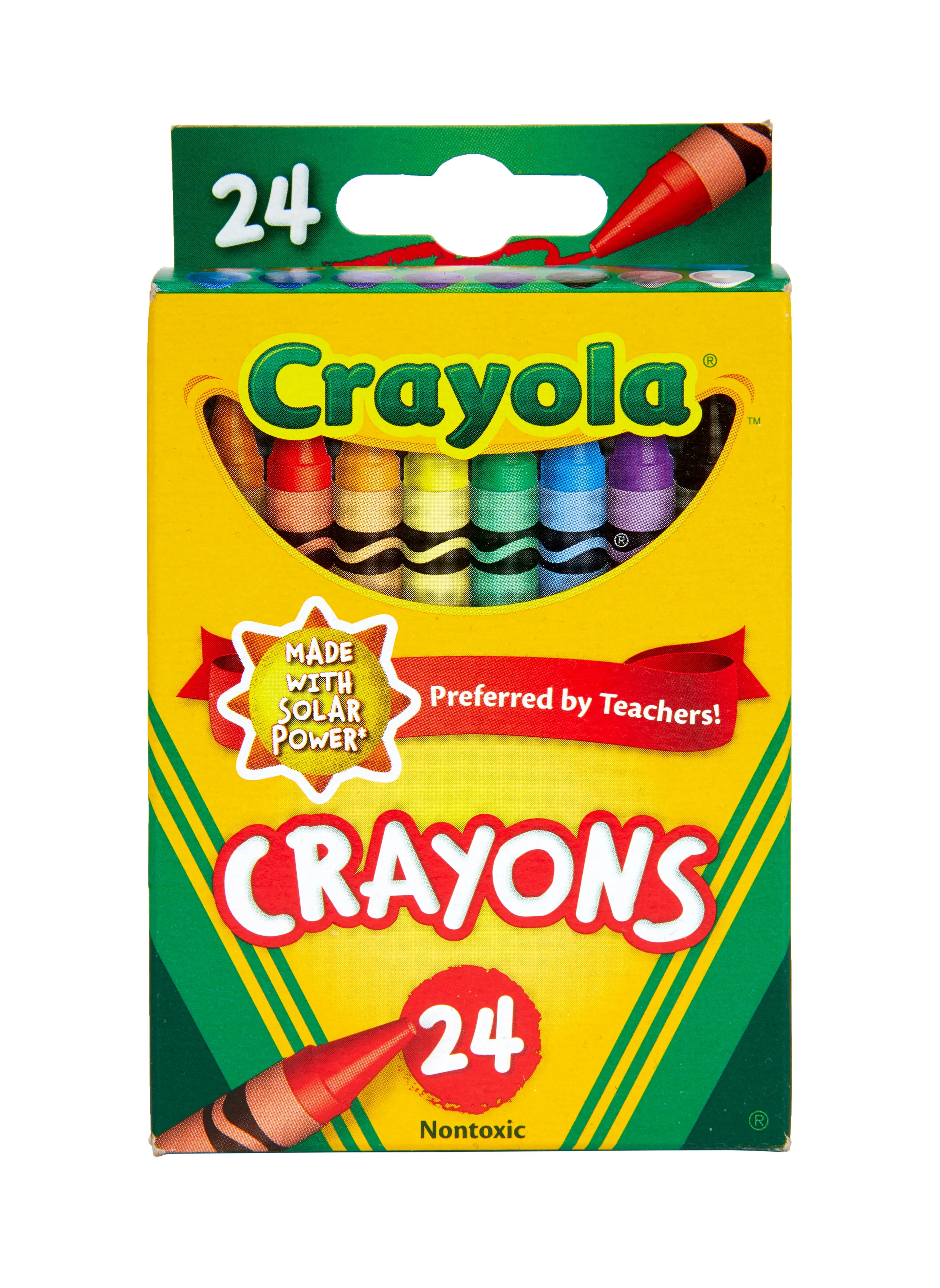 Crayola Classic Crayons, Assorted Colors, Back to School, 24 Count | Walmart (US)