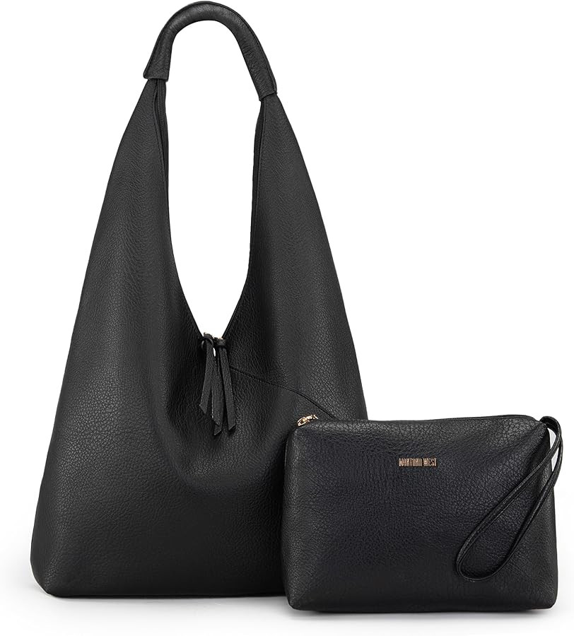 Montana West Hobo Bags Purse for Women Ultra Soft Foldable Shoulder Slouchy Handbags with Coin Pu... | Amazon (US)