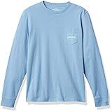 Vineyard Vines Boys' Long-Sleeve Vineyard Transom Pocket T-Shirt, Coastline, 4T | Amazon (US)