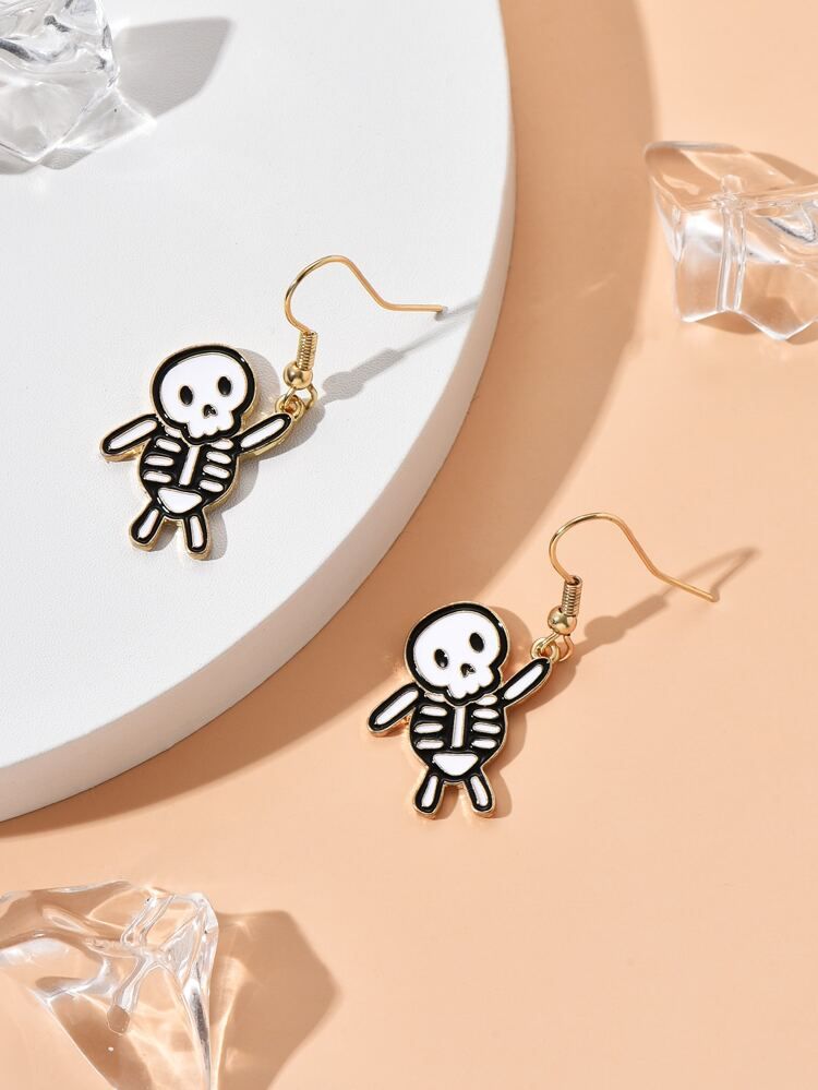 Halloween Skeleton Drop Earrings | SHEIN