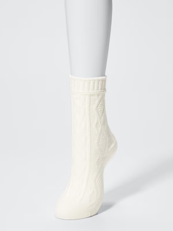 HEATTECH Socks | Cable | UNIQLO (US)