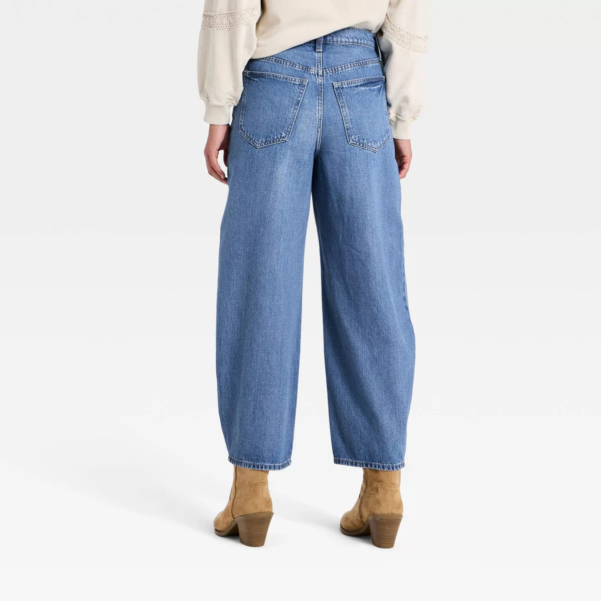 Women's High-Rise Easy Barrel Jeans - Universal Thread™ Blue 8 | Target