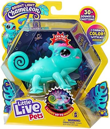 Little Live Pets - Sunny The Bright Light Chameleon | Interactive Color Change Light Up Toy, 30+ ... | Amazon (US)