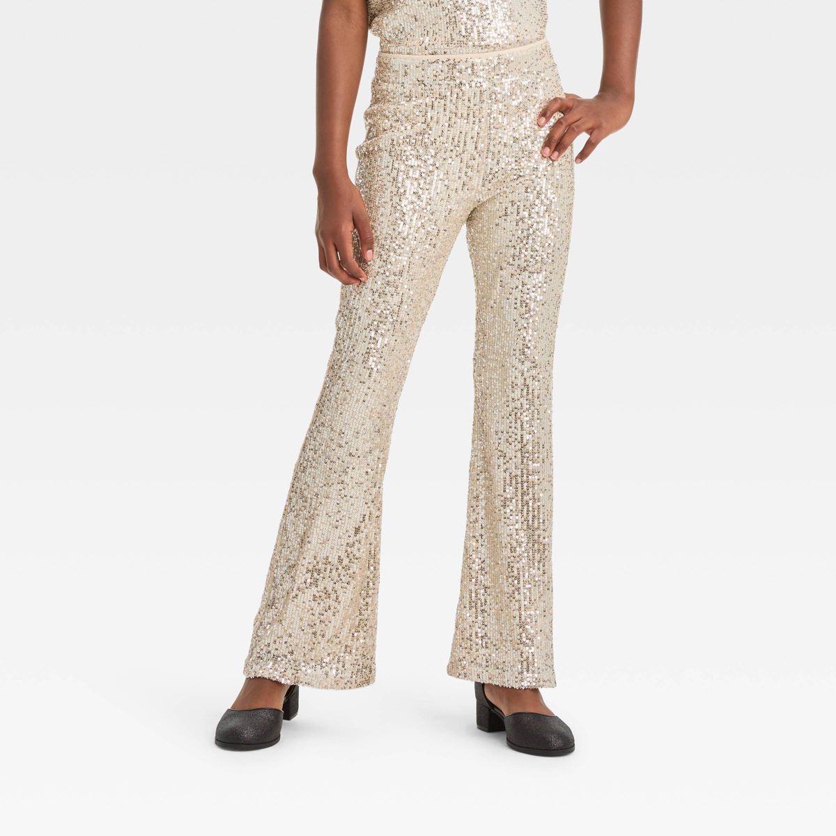 Girls' Sequin Flare Pants - art class™ | Target