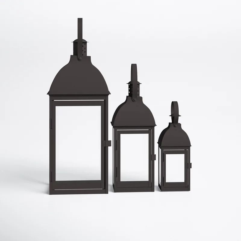 Rosalyn Piece Iron Lantern Set (Set of 4) | Wayfair North America