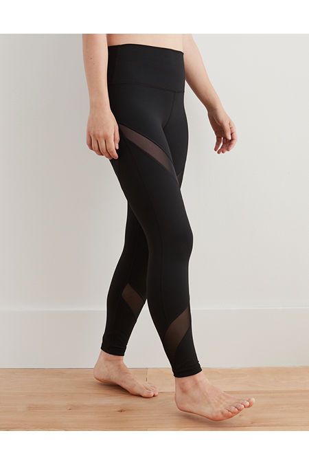 Aerie Move 7/8 Mesh Detail Legging | American Eagle Outfitters (US & CA)