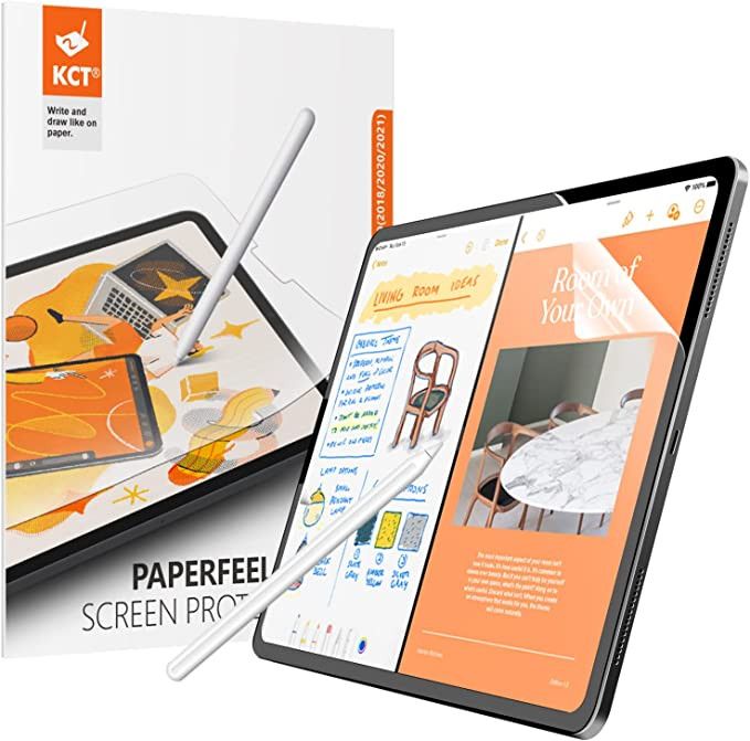 KCT [2 PACK Paperfeel Screen Protector Compatible with iPad Pro 12.9 (2022 & 2021 & 2020 & 2018 M... | Amazon (US)
