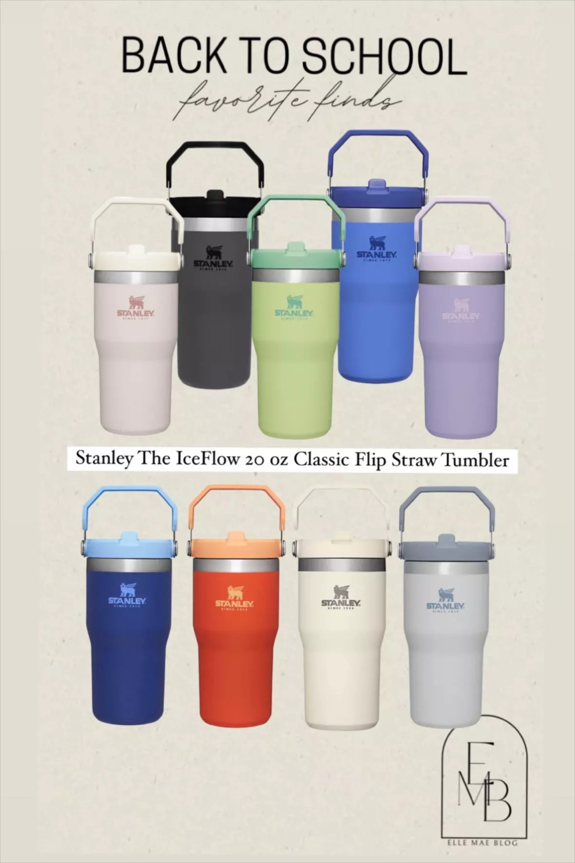 Stanley The IceFlow Flip Straw 20 oz. Tumbler, Pool Cub