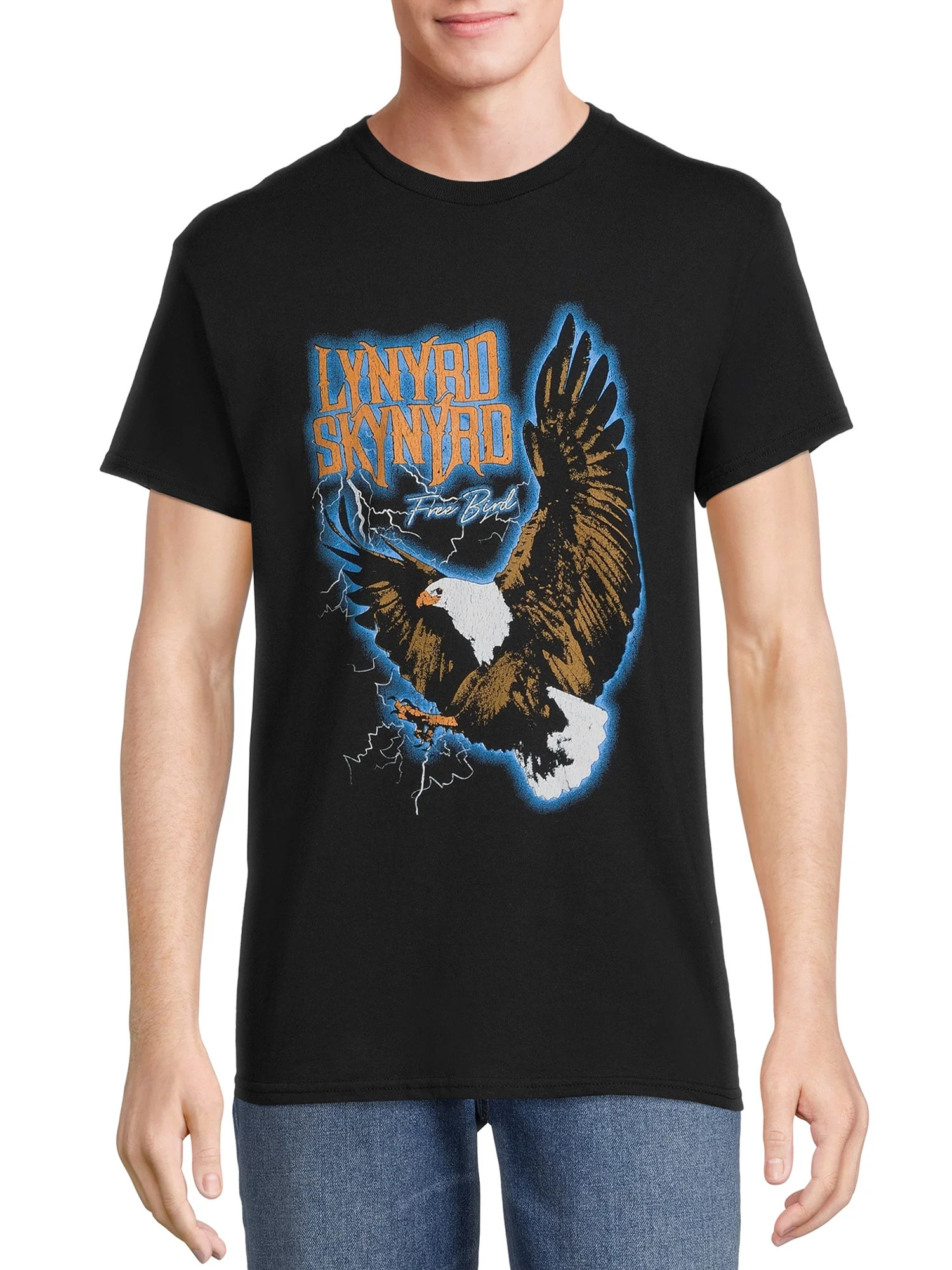 Lynyrd Skynyrd Men's & Big Men's Free Bird Eagle Graphic Print Band T-Shirt, Sizes S-3XL | Walmart (US)