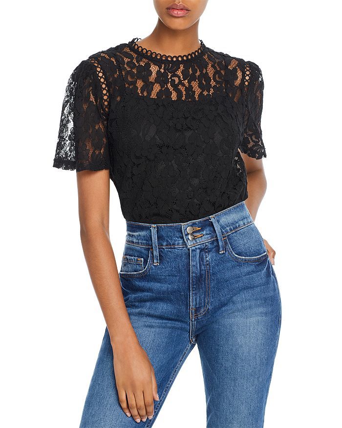 Floral Lace Top - 100% Exclusive | Bloomingdale's (US)