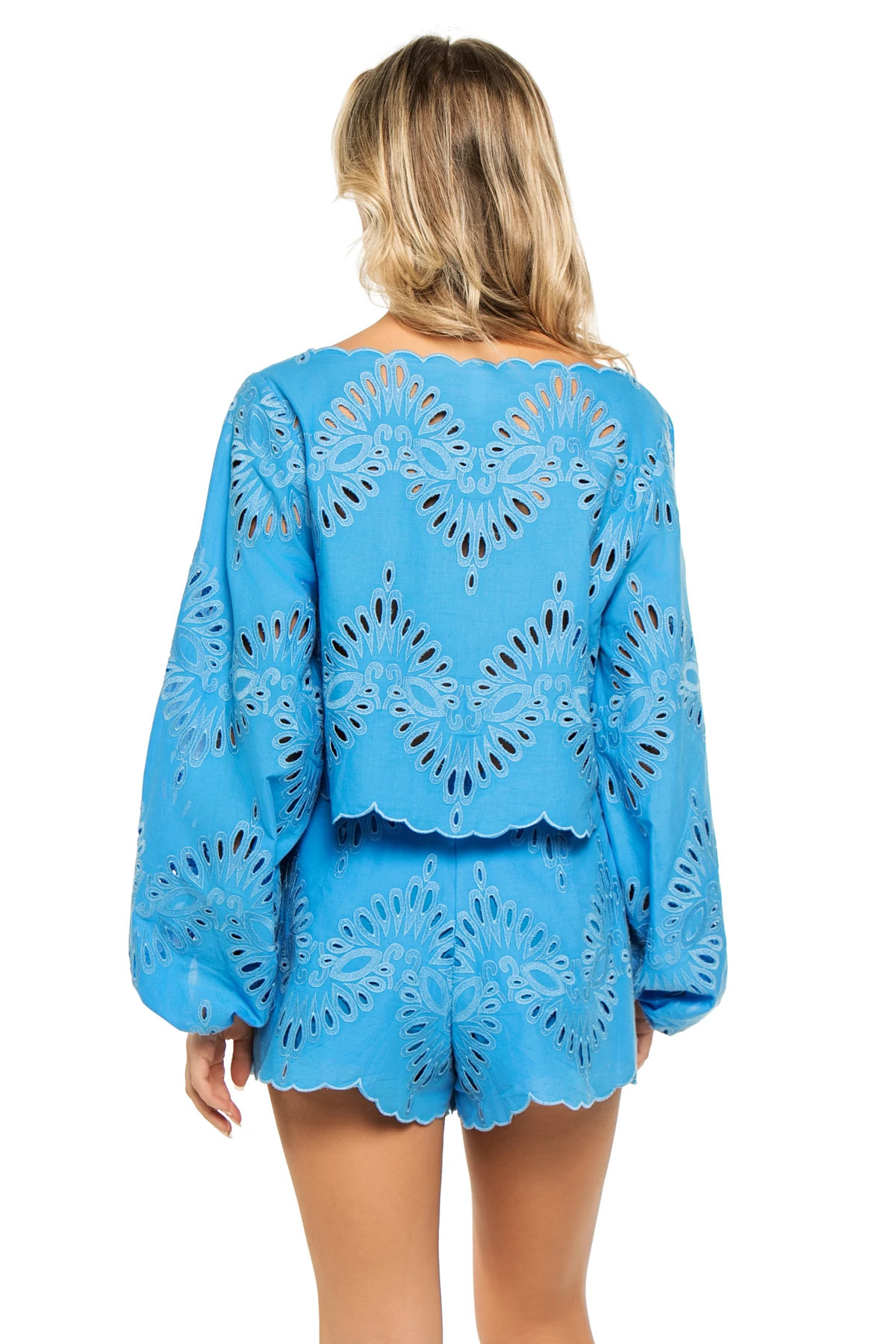 Danielle Eyelet Crop Top | Everything But Water