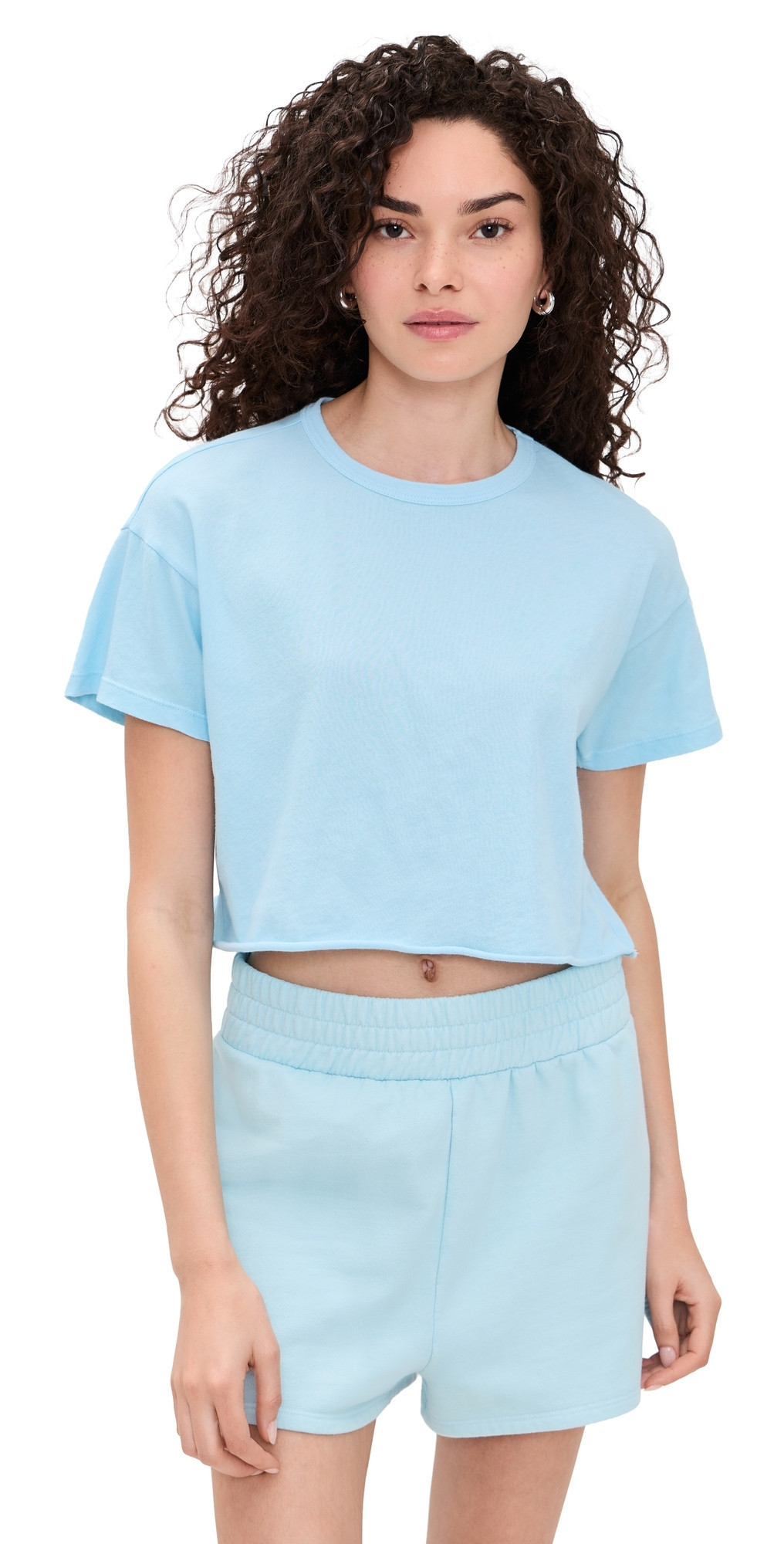 Year of Ours Cropped Tee Sky L | Shopbop