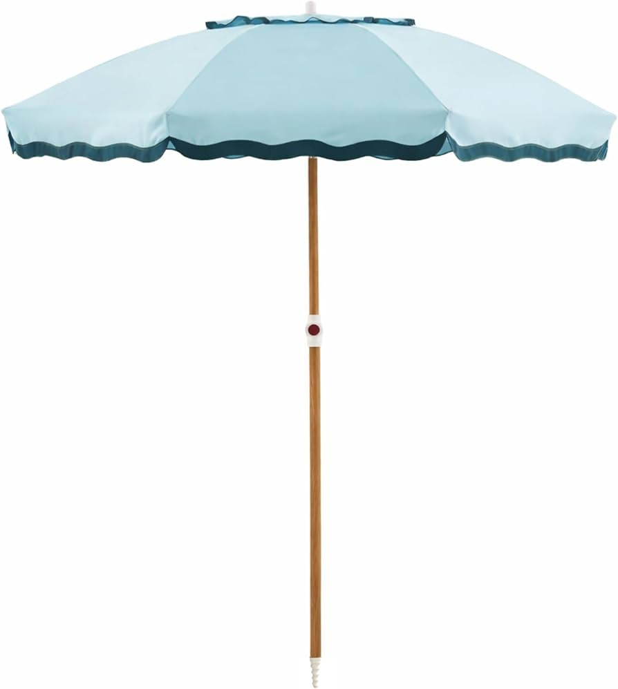 6FT Patio Beach Umbrella for Outdoor, UPF 50+ Sun Shade for Patio, Backyard, Garden, Pool and Bea... | Amazon (US)