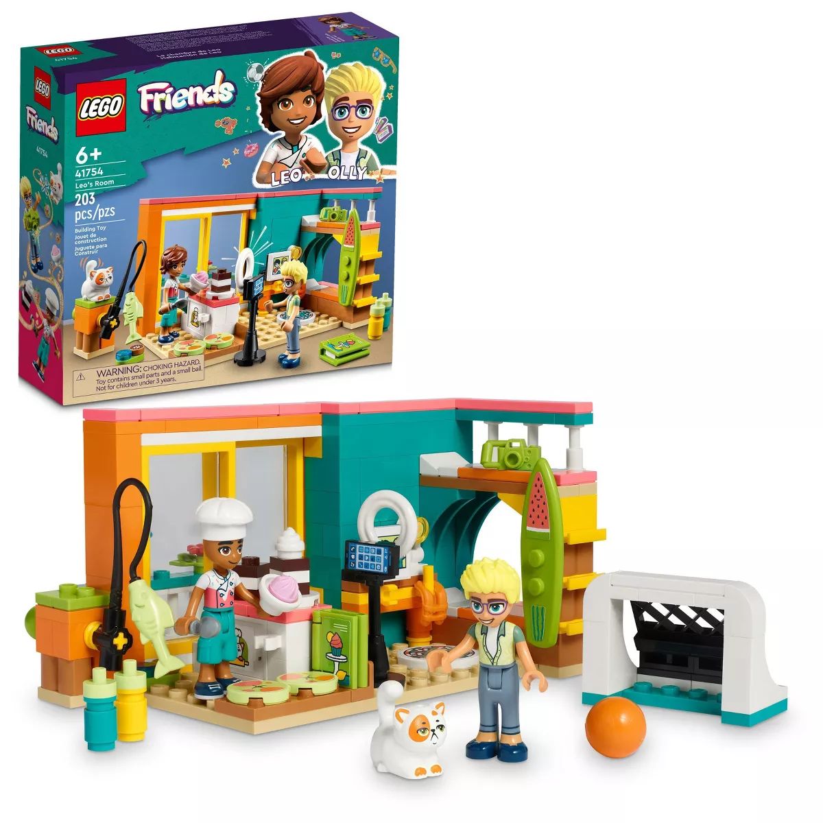 LEGO Friends Leo's Room Baking Themed Playset with Pet 41754 | Target