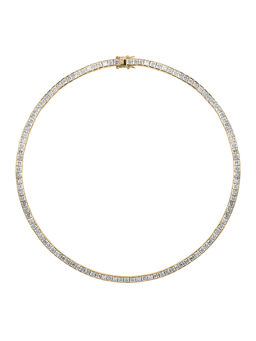 DORSEY PRINCESS-CUT RIVIÈRE NECKLACE IN MOISSANITE | Dorsey