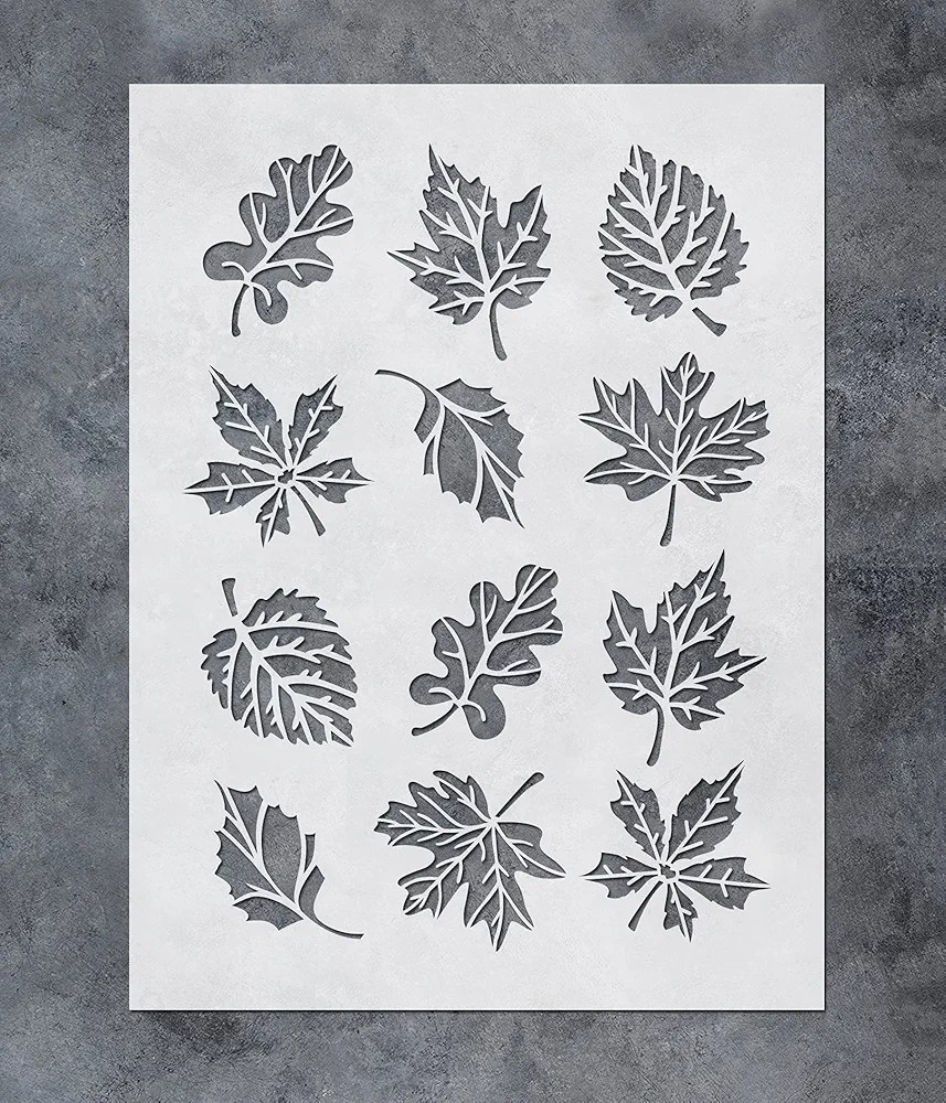 GSS Designs Leaf Stencil for Painting - Fall Leaves for Wood, Wall, Fabric, Canvas, Paper Crafts,... | Amazon (US)