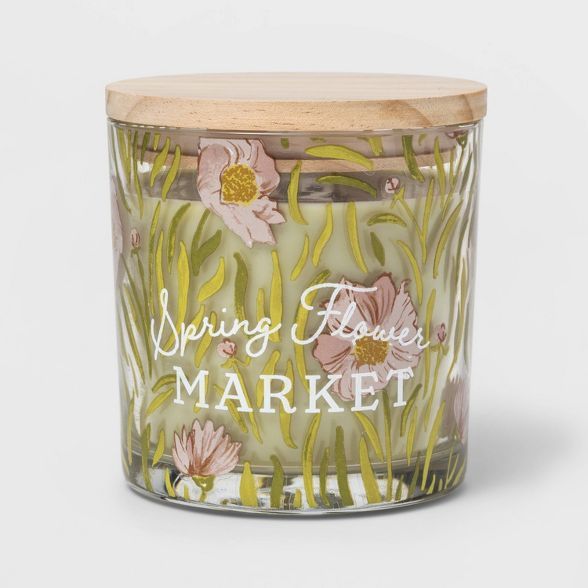 13oz Glass Jar 'Spring Flower Market' Candle - Threshold™ | Target