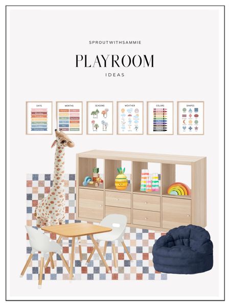 Playroom | Neutral + Color | Montessori Toys | Boy Room | Wood Cube Storage | Wall Art

#LTKhome #LTKkids #LTKbaby