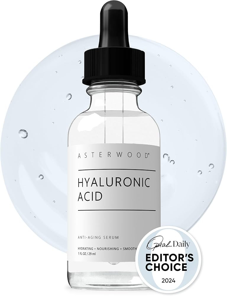 Asterwood Pure Hyaluronic Acid Serum for Face - Plumping, Anti-Aging & Hydrating - Fragrance-Free... | Amazon (US)
