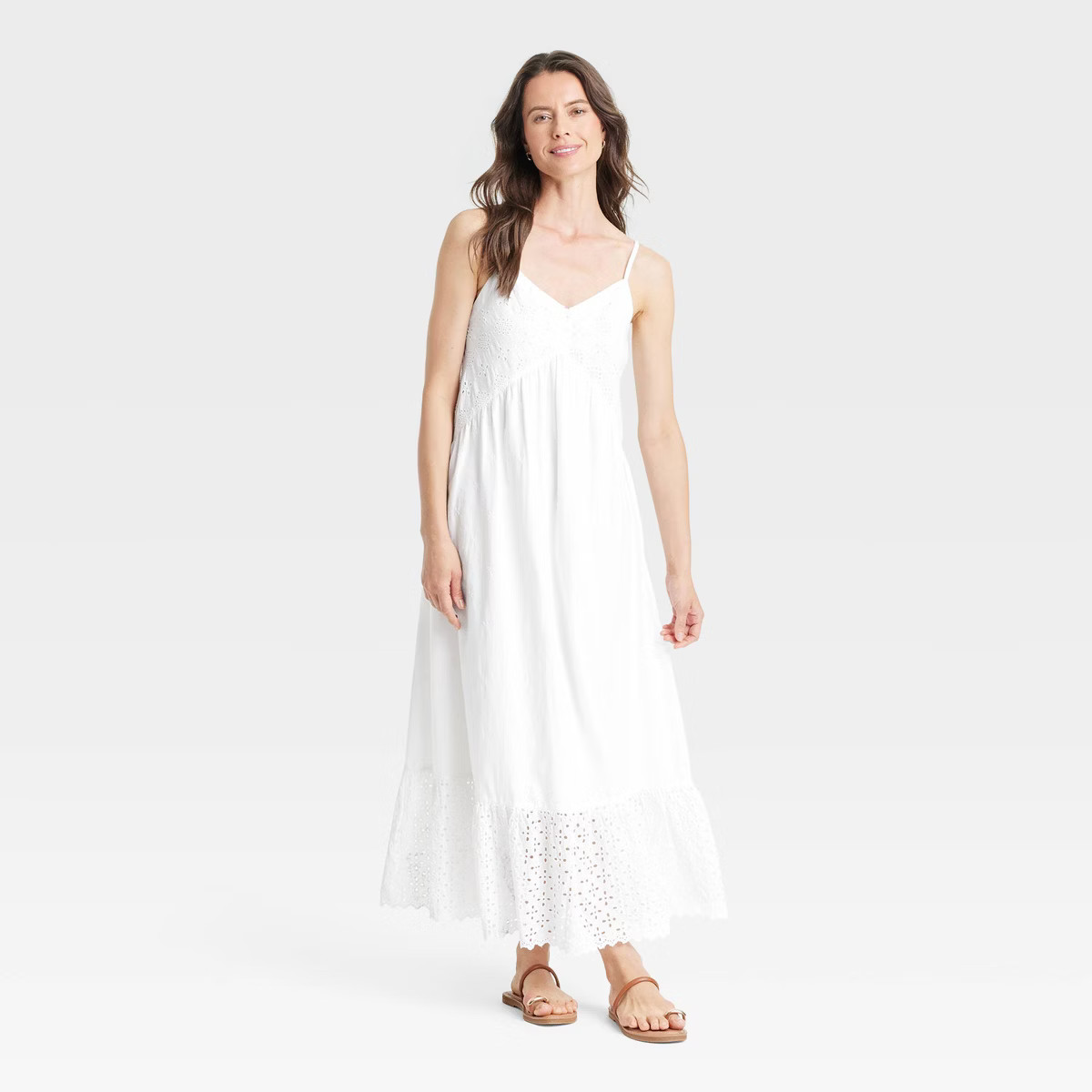 Women's Eyelet Maxi Sundress - Universal Thread™ | Target