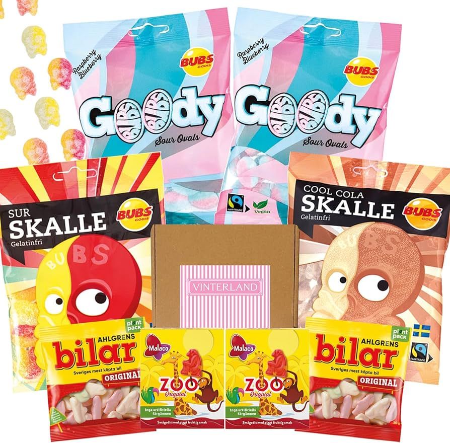 Swedish Candy Mix - Goody Bubs Candy Ovals - Skull Candy - Swedish Candy Bubs Godis - Ahlgrens Bi... | Amazon (US)