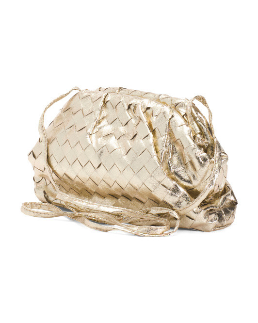 Woven Metallic Clutch | TJ Maxx