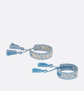 J'Adior Bracelet Set Cornflower Blue Dior Oblique Cotton | DIOR | Dior Beauty (US)