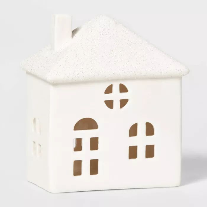 Ceramic Stout House Decorative Figurine White - Wondershop&#8482; | Target
