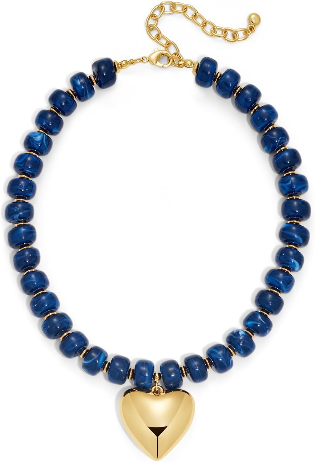 LILIE&WHITE Resin Chunky Beaded Necklace for Women Minimalistic Modern Statement Necklace Jewelry Accessories | Amazon (US)
