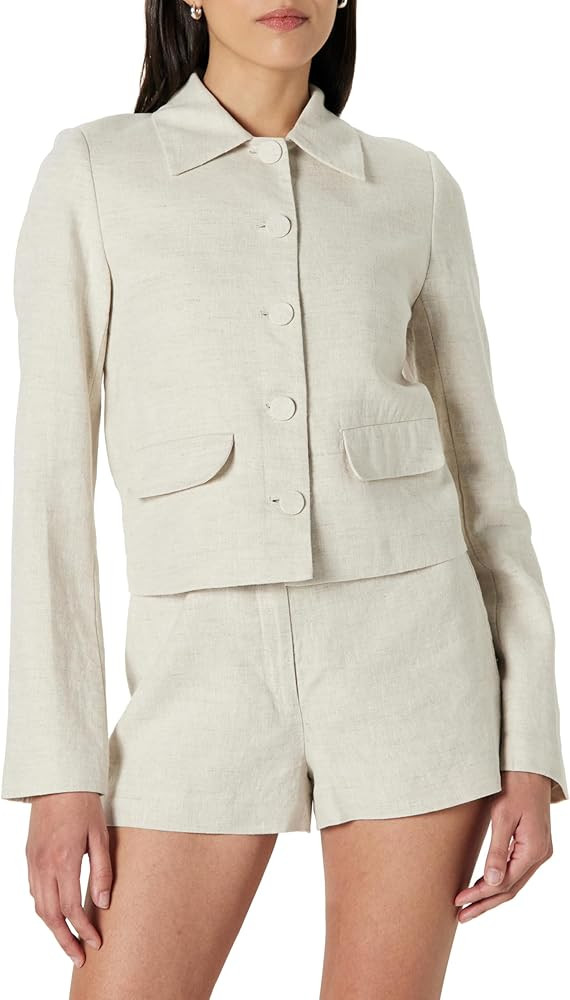 The Drop Women's Myra Suiting Jacket with Flap Pockets | Amazon (US)