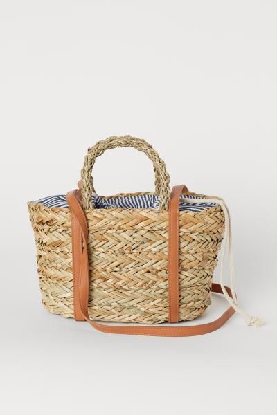 Straw bag - Beige - Ladies | H&M GB | H&M (UK, MY, IN, SG, PH, TW, HK)