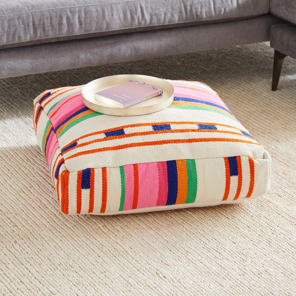 Bolé Road Variegated Stripe Indoor/Outdoor Floor Cushion | West Elm (US)