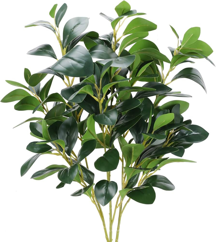 AILANDA Artificial Greenery Stems 32.3'' Long Stem Artificial Shrubs Plants Faux Eucalyptus Leave... | Amazon (US)