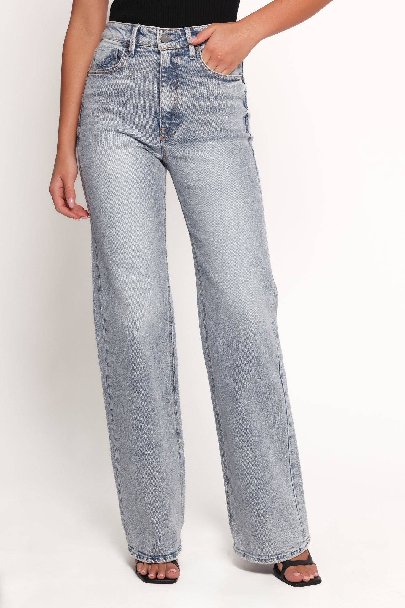 Jolene Wide Leg Jeans - Peace | Petal & Pup (US)